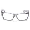GRAY CLEAR FULL READERS Magnifying Protective Reading Safety Glasses +2.0 Z87+