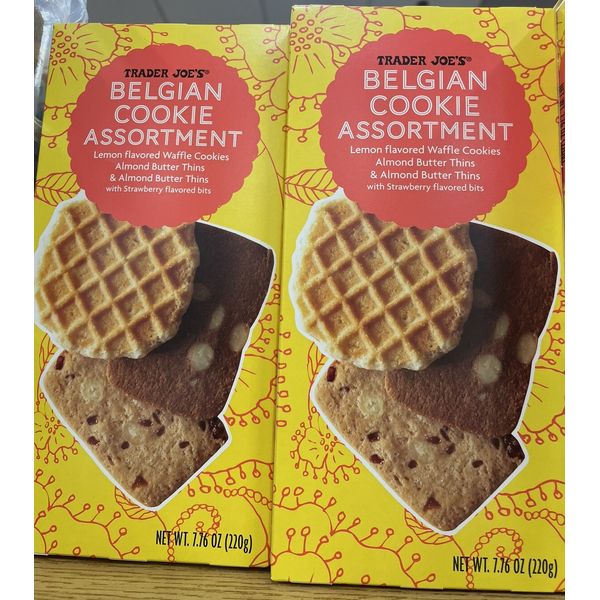 2 Pack Trader Joe's Belgian Cookie Assortment NEW ITEM