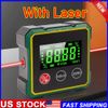 Digital Angle Finder with Electronic Laser - 4-side Strong Magnetic Angle Gauge.