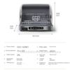 Tableware Sterilizer Dryer Cup Sterilizer Household Disinfection Cabinet Kitchen Dish Dryer UV Desktop Sterilization Tableware Chopsticks Machine, 02 EU
