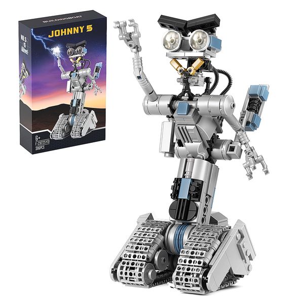 VONADO Johnny 5 Robot Building Set, Compatible for Short Open Circuit Johnny Five Robot Model, Educational Gift Set for Boys 8-14(386 Pcs)