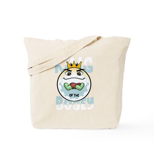 CafePress Golf Player Golf Ball King Of The Bogey Golf Reusable Natural Beige Canvas Shopping Bag