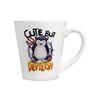 Psycho Penguin Cute But Devilish Latte Mug White