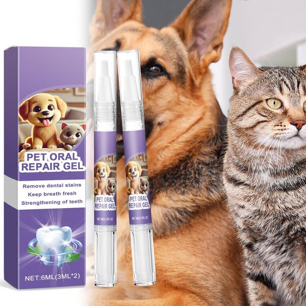 Pet Oral Repair Gel For Dogs 2X Pet Breath Freshener Gel Natural Pet capable