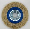 8" INCH ROUND BRASS WIRE BRUSH WHEEL FOR BENCH GRINDER | RUST/PAINT REMOVAL 4pcs