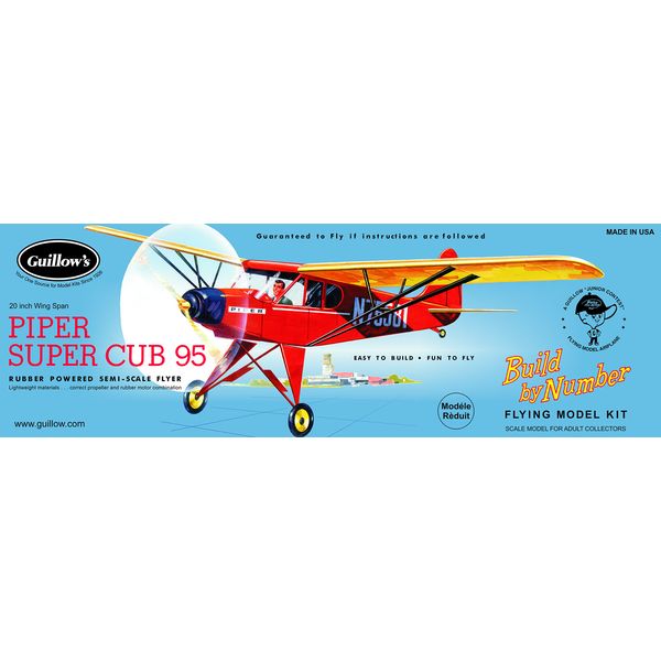 Guillow's Piper Super Cub 95 Model Kit, 602