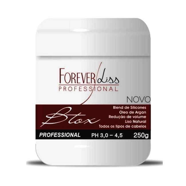 Forever Liss - Linha Btx Zero (Oleo De Argan) - Mascara de Hidratacao Profunda 250 Gr - (Btx Zero (Argan Oil) Collection - Deep Hydration Mask 2 Net 8.81 Oz)