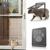 Small Pet Magnetic Flap Screen Door Cat Dog Puppy Lockable Gate Frame for Screen