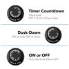 HBN 2Pcs Outdoor Light Timer Waterproof,Pho