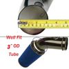 4'' 102mm Long High Flow Inlet Cone Dry Filter Cold Air Intake Replacement Blue