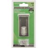 Hardware Essentials 853362 Fixed Staple Safety Hasp Stainless Steel 3-1/2'