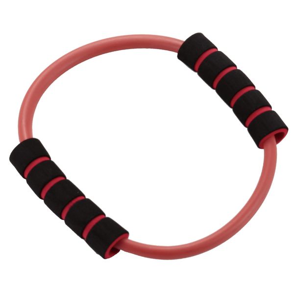 Captain Stag Vit Fit UR-825 Training Tube, Muscle Training, Exercise, Stretch Tube, Ring, Black/Red, Approx. φ8.7 x 1.0 inches (220 x 25 mm)