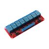 JESSINIE 5V Relay Module with Optocoupler Isolation, 8 Channel High/Low Level Trigger, Compatible with Arduino Raspberry Pi for DIY Projects