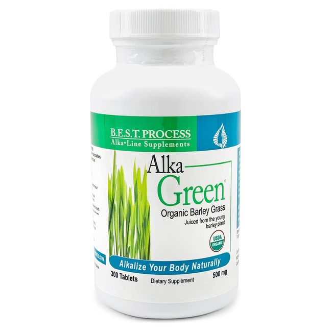 Morter HealthSystem Alka•Green Tablets (3 Pack) Best Process Alkaline — Nutrient Dense Organic Barley Grass Supplement — Natural Source of Enzymes & Amino Acids