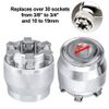 Bestgle Universal Socket Wrench Tool Set, Multi-Function 10-19mm Adjustable Sleeve with Socket Adapter Power Drill Extension Bit (Fits Standard 3/8" Drive Wrench)
