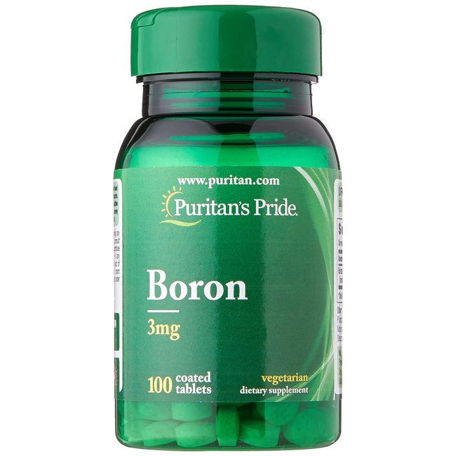 Puritan's Pride Boron 3 mg Tablets, 100 Count