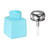 2Pcs Alcohol Liquid Press Pumping Dispenser 100ML Remover Bottle Blue