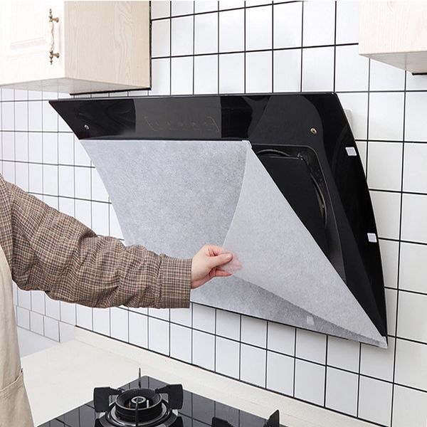 Doyeemei 24 Piece Ventilation Fan Filter, Range Hood Filter, Ventilation Fan Cover, Just Stick, Disposable Flame Retardant Non-Woven Fabric Filter, Cutable, Breathable, Ventilation Fan Cleaning, Range