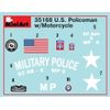 MiniArt Models 1/35 U.S. Military Policeman with Motorcycle Model Kit
