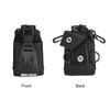 sourcing map Multi-Function Black MSC-20B Nylon Bag Pouch Case Two Way Radio Transceiver Walkie Talkie Pouch