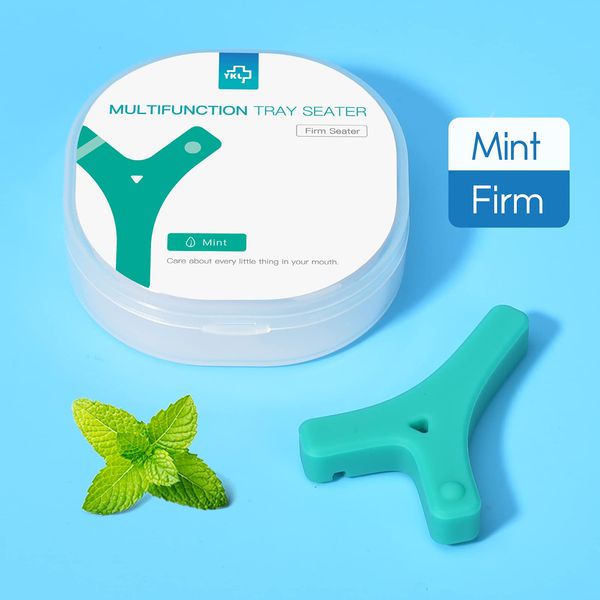 Y-Shaped Aligner Chewie 2 Packs Teeth Chewies (Mint+Original)