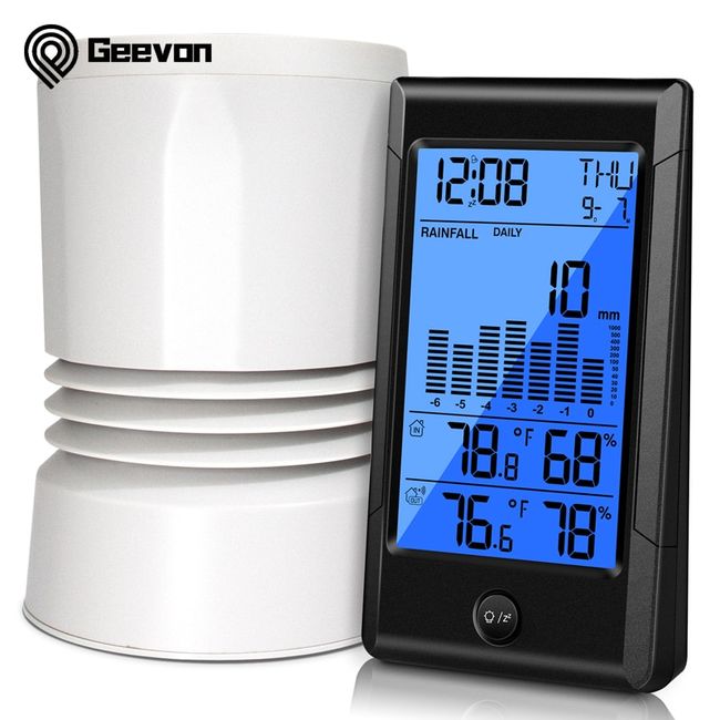 Geevon Indoor Outdoor Thermometer Wireless With 3 Remote Sensors, Digital  Hygrometer Indoor Thermometer With 200FT/60M Range - AliExpress