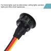 sourcing map DC 12V Touch Dimmer Switch 16mm Diameter Snap-in Mount Black for LED Lights Strip Lights