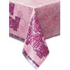 Unique Party 28433 - Glitz Pink Birthday Plastic Tablecloth, 7ft x 4.5ft