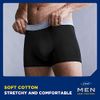 TENA Men - Washable Protective Pants - Soft, Comfy and Secure Boxers for Drips and Dribbles - Invisible Protection, Classic Cut - Light Absorption - Black - Size L - Pack of 1