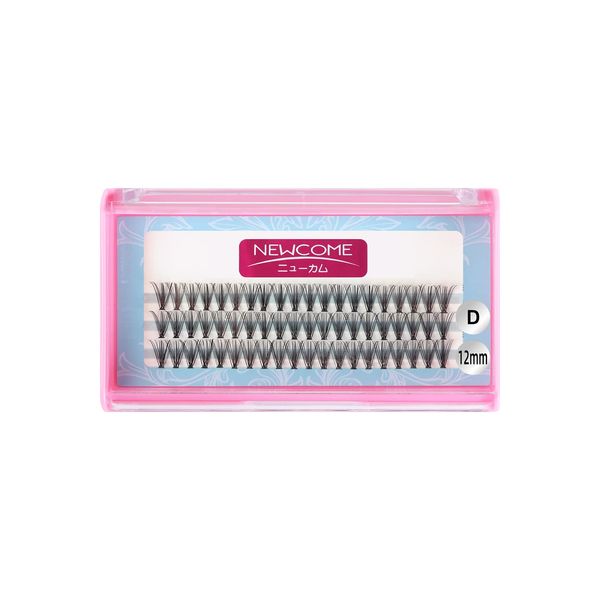 NEWCOME Partial Tsukema Self Eyelash Extensions, Self Eyelash Extension, For Partial, Pine Extract, Flare Type, 20 Bundles