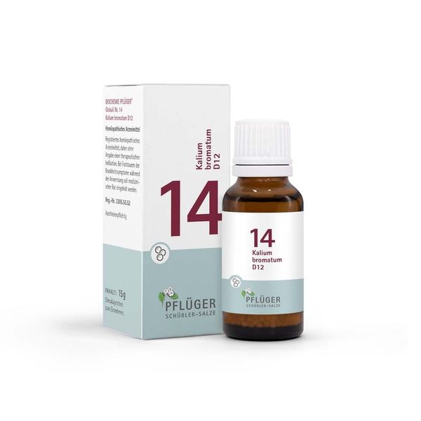 BIOCHEMIE Pflüger 14 Potassium Bromatum D 12 Globules 15 g