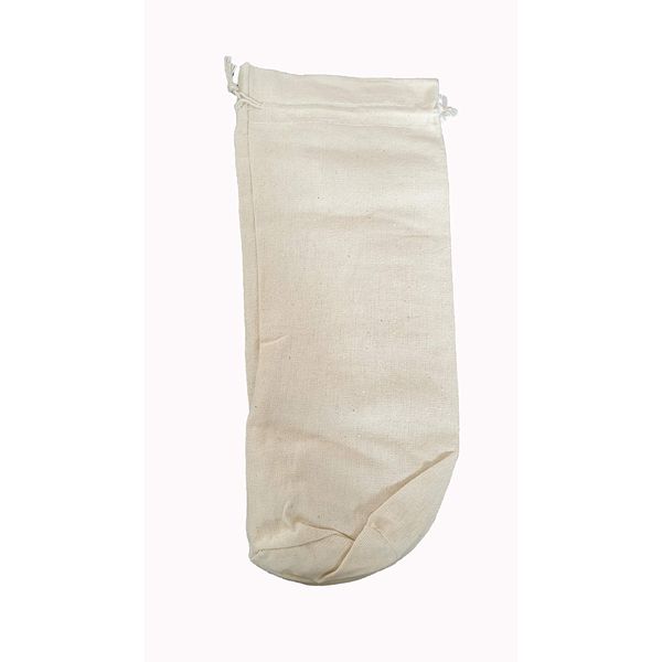 Light Stone Cotton Bottle Drawstring Gift Bag 33x13cm Wedding Party