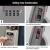 Master Lock 5420EC Set Your Own Combination Lock with Adjustable Shackle Black 6 Keys Capacity