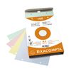 EXACOMPTA 10658E Karteikarten, DIN A5, kariert, farbig sortiert
