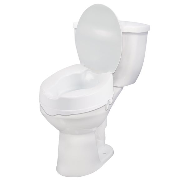 Raised Toilet Seat with Lid - 6"