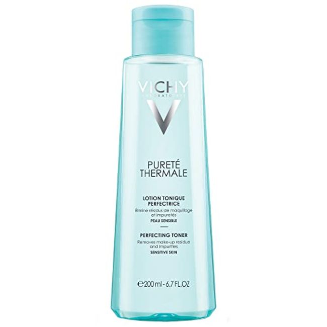 Vichy Pureté Thermale Perfecting Facial Toner, Alcohol Free Hydrating Toner for Face, with Glycerin, Gentle Skin Toner for Face, Face Toner for Sensitive Skin, Fragrance Free