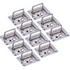 10X Stainless Steel Boat Spring Lift  Pull Hatch Latch Handle Ring Flush Hinges