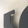 Graphite Grey Matt, Floating Finish, House Numbers - Art Deco - 10 cm