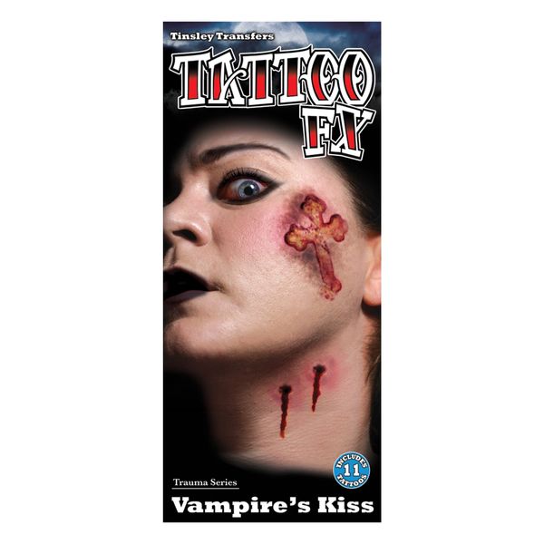 Tinsley Transfers Vampire's Kiss Temporary Tattoo Kit Standard