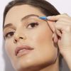 Tweezerman Mini Slant Tweezer - Tweezers For Eyebrows, Travel Tweezers For Eyebrows, Facial Hair, Ingrown Hair (Bahama Blue)