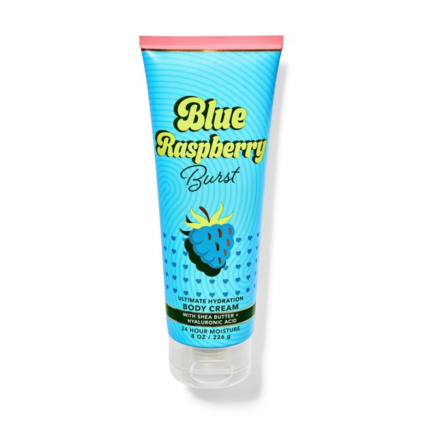 Bath and Body Blue Raspberry Ultimate Hydration Body Cream | 8 Oz