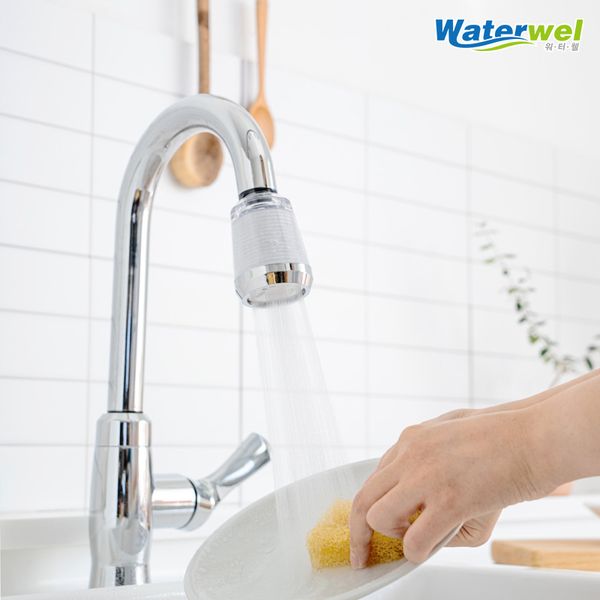 Waterwell sink filter gooseneck kitchen faucet filter shower _ 6 months filter included rust removal filter chlorine removal filter