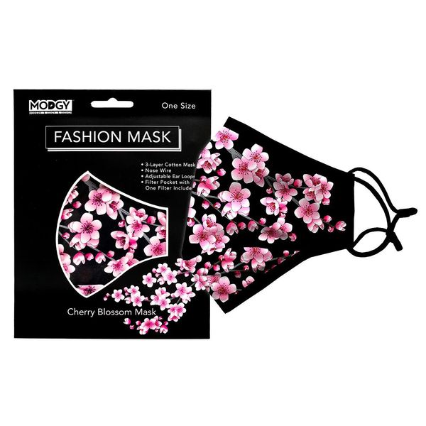 Modgy CHERRY BLOSSOM 3-layer Cloth Art Fashion Face Mask