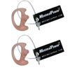 2x Refuelergy RIGHT Medium Replacement Earmold Earbud for Two-Way Radios