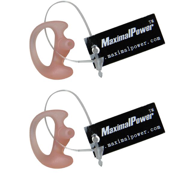 2x Refuelergy RIGHT Medium Replacement Earmold Earbud for Two-Way Radios
