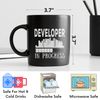 Loading Developer Inprogress Mug - Training Student Cup Black 11Oz Mug Funny Cups