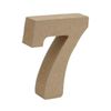 Wooden Object Cut Letters 7 Numbers M Size Approximately 9cm