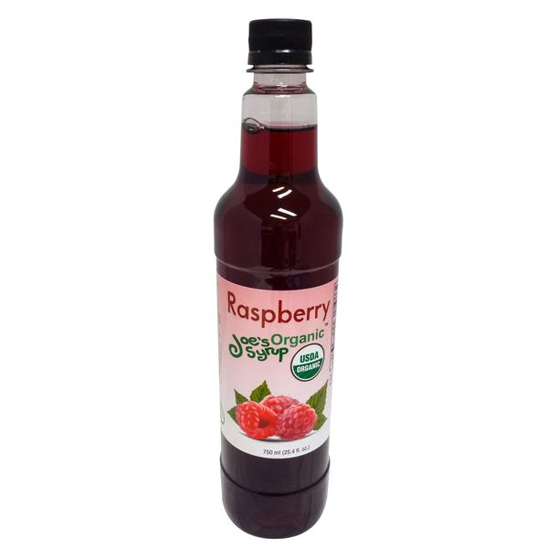 Joe’s Syrup Organic Flavored Syrup, Organic Raspberry, 750 ml