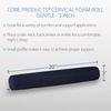 Core Products Cervical Foam Roll, Blue - Gentle (3")