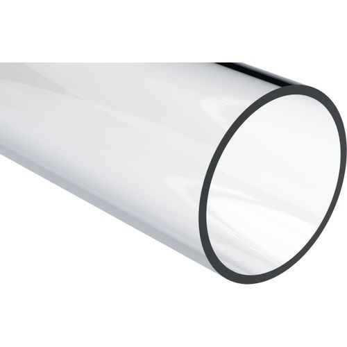 Polycarbonate Rigid Round Tube, Clear, 2-3/4" ID x 3" OD x 12" L